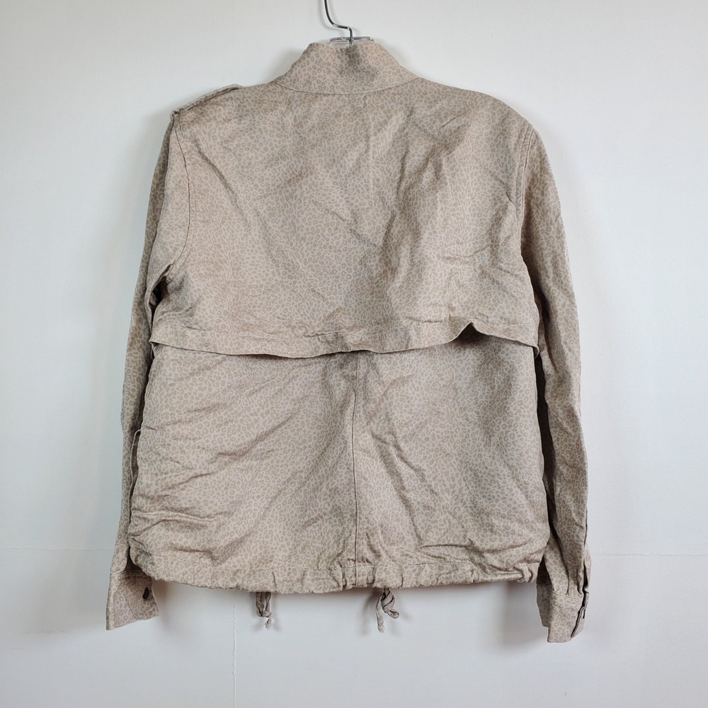 Rails Collins Military Utility Jacket Linen Tencel Mini Cheetah M Safari Field - Picture 3 of 8